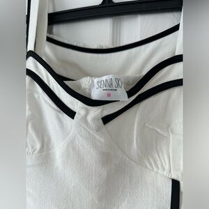 Two piece coordinates. Linen-like fabric.